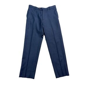 Joseph Abboud 34x32 Navy Blue Bespoke Dress Suit Pants Flat Front Wool